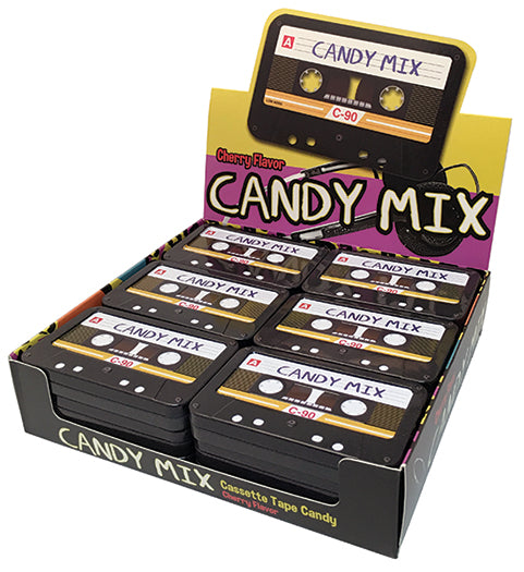 The Infamous Cassette Tape, A side, B side, and now, The Sweet Side! Each metal embossed Cassette Candy Tin is filled with, yep, you guessed it, 3D Cherry Candy Cassette Tapes! Perfect throwback gift for anyone remembering the good old days of recording their favorite song off the radio on their boom box ;) Love It or leave it, this tape don't play, but it hits the Bulls Eye with some Sweet Cherry Can Day !