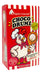 Original Gourmet Choco Drumz chocolate dip in a red and white striped retail display box with individual packs shown beside it on a white background.