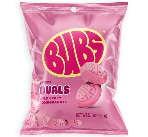 Bubs Sweet Ovals 5.5oz bag Wild Berry Pomegranate