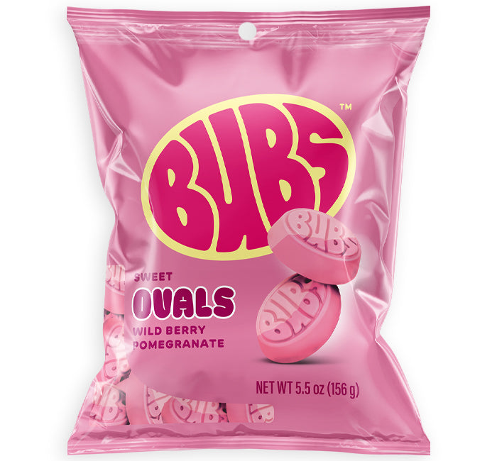 Bubs Sweet Ovals 5.5oz bag Wild Berry Pomegranate