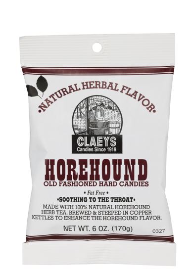 Claeys Candy Old Fashioned Hard Candy Drops Horehound