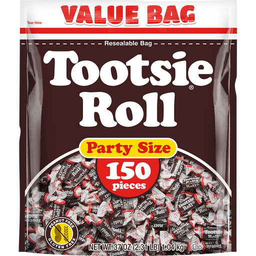 Tootsie Rolls Chocolate 150ct 37oz Bag 