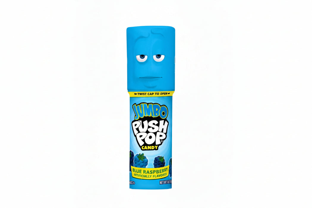 Jumbo Push Pop 1.06oz Blue Raspberry