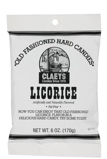 Claeys Candy Old Fashioned Hard Candy Drops Licorice