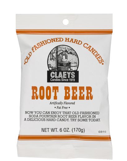 Claeys Candy Old Fashioned Hard Candy Drops Root Beer