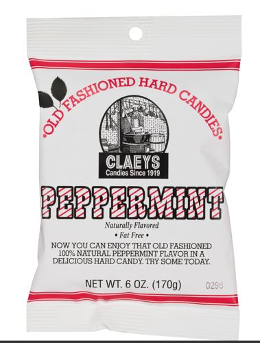Claeys Candy Old Fashioned Hard Candy Drops Natural Peppermint