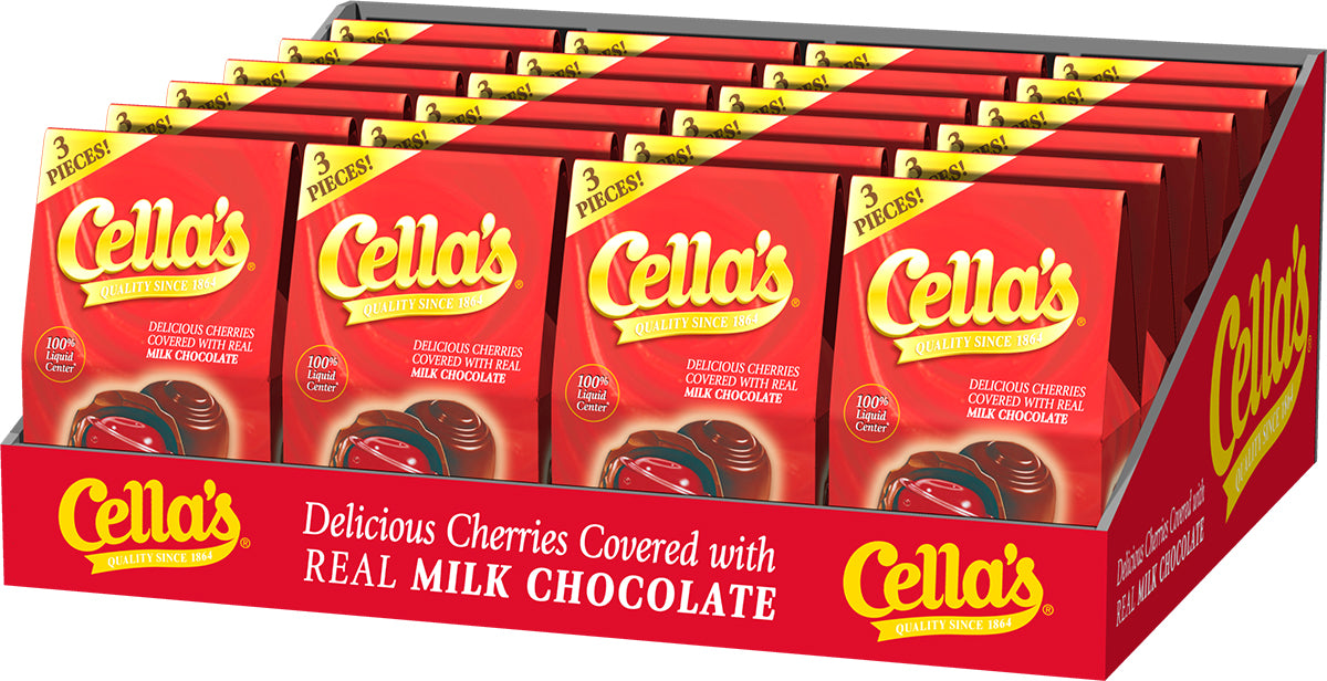 Cella's Chocolate Covered Cherries 3ct pack  24ct case
