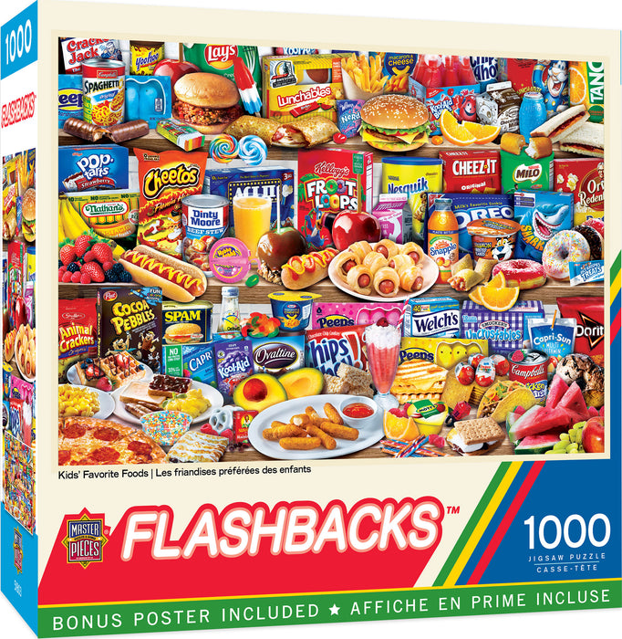 Flash Backs 1000pc Puzzle Kids Favorite Foods