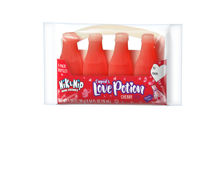 Valentine Nik L Nip Wax Bottle Love Potion 4pack or 18ct Box