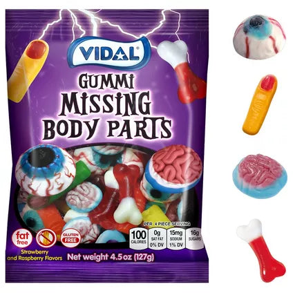 Vidal Gummi Missing Body Parts 4.5oz bag