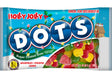 Holly Jolly Dots candy package with colorful design and text on a white background