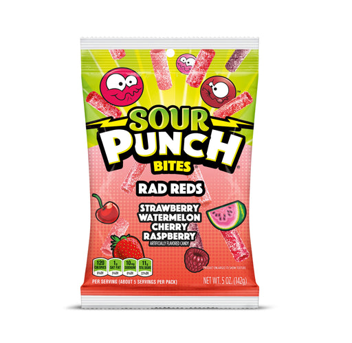 Sour Punch Bites 5oz Bag Rad Reds