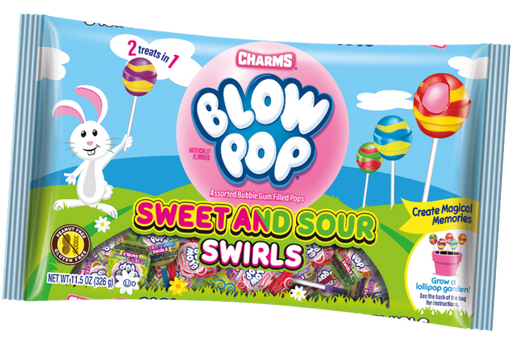 Blow Pop Sweet & Sour Swirls Easter Lollipops 11.5oz bag