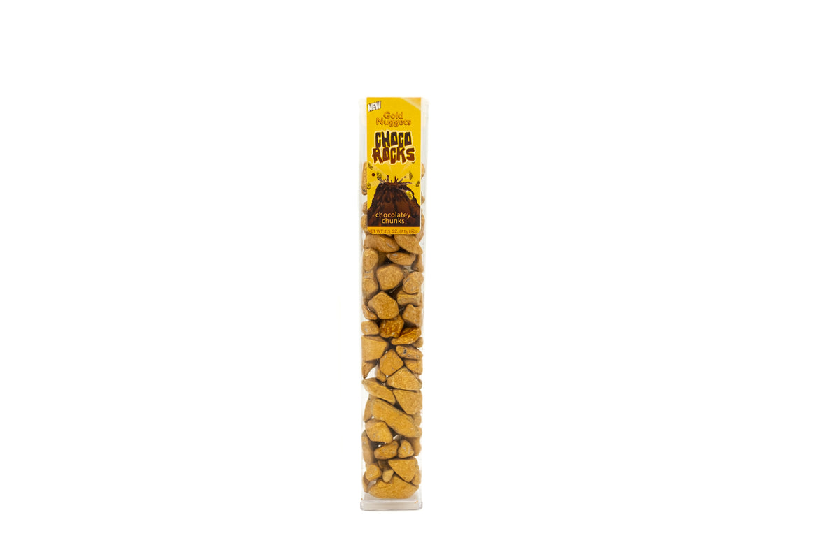Chocolate Rocks Gold Nuggets 2.5oz Tube — Sweeties Candy of Arizona