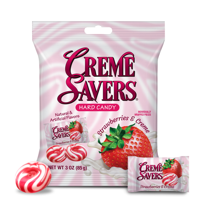 Creme Savers Strawberry & Creme 3oz Bag