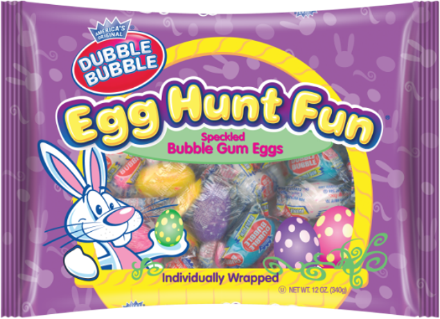 Dubble Bubble Easter Egg Hunt 12oz bag Bubble Gum Eggs
