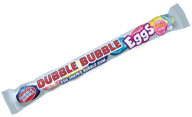 Dubble Bubble Gum Eggs 7ct Tube