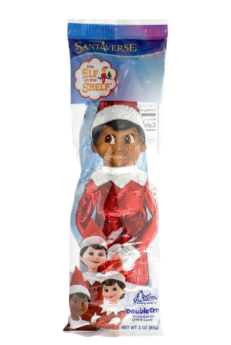Elf on the shelf Double Crisp chocolate 3oz bar - Dark Skin Elf