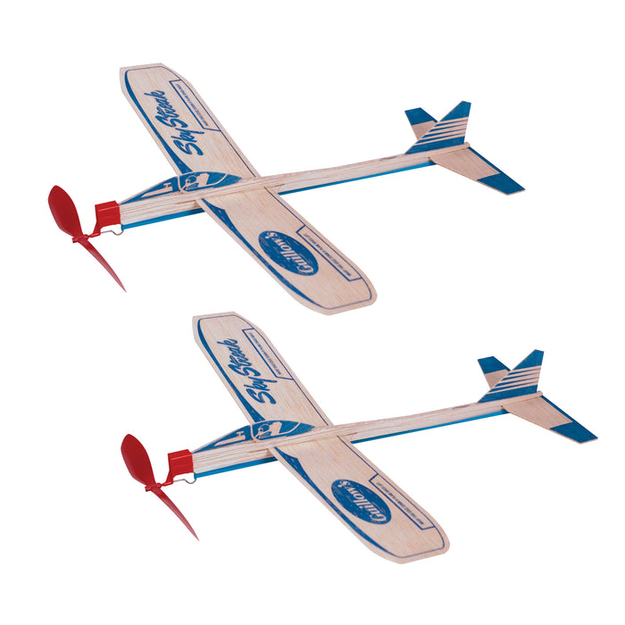 Retro Balsa Wood Plane Sky Streak 2 Pack Box