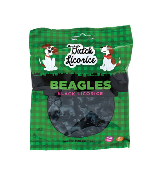 Since 1876 Gustaf's Factory has produced endless varieties of licorice! These super soft Black Licorice Beagles are the perfect treat. rest assured this tasty bag of licorice will meet the standard of any licorice fans alike! Gustaf's will have the licorice you desire at the standard you expect!