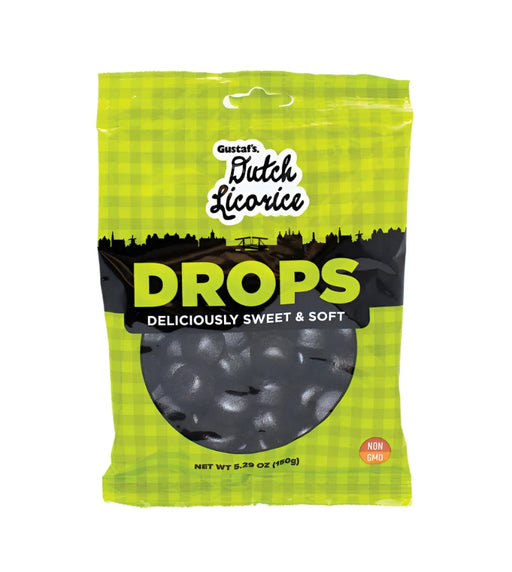 Since 1876 Gustaf's Factory has produced endless varieties of licorice! These deliciously sweet and soft drops of Licorice will hit the spot every time! Rest assured this tasty bag of licorice will meet the standard of any licorice fans alike! Gustaf's will have the licorice you desire at the standard you expect!