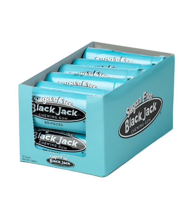 America’s first flavored gum is now available in a sugar-free option! Black Jack Chewing Gum has the unmistakable flavor of black licorice rounded out by anise and ginger. Sugar-Free Black Jack® comes in bite-sized pieces with a hard shell coating. It may not be the sticks of gum you know, but it’s still the flavor you’ve always loved. Sugar-free Black Jack® comes in a convenient resealable container to keep the flavor fresh.