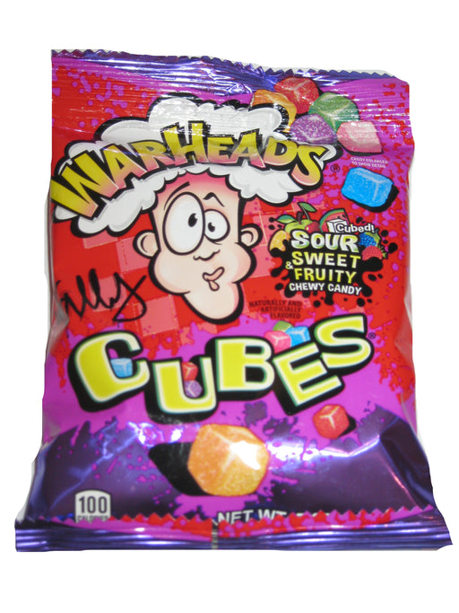 Warheads Sour Chewy Cubes 5oz Bag