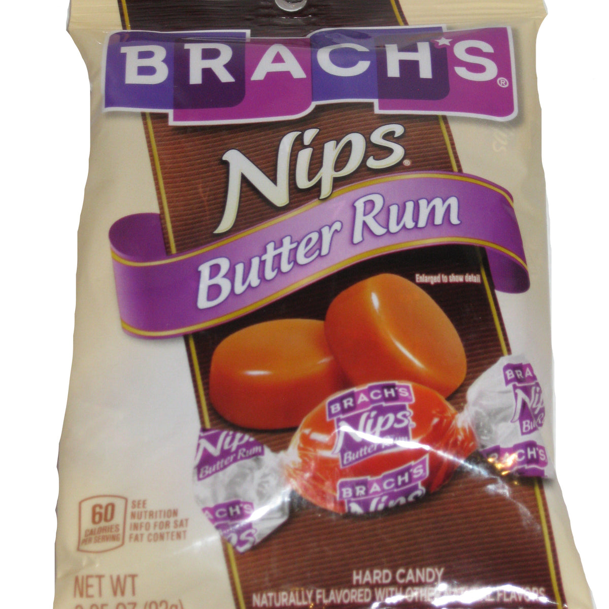 Brach's Nips Hard Candy Butter Rum 3.25oz bag — Sweeties Candy of