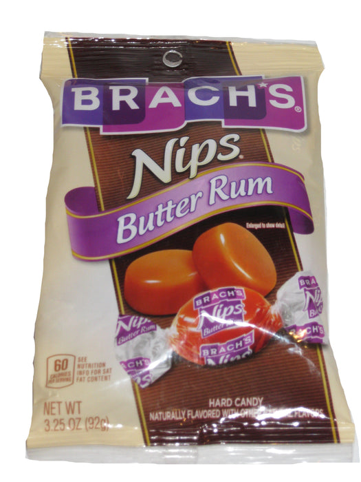 Brach's Nips Hard Candy Butter Rum 3.25oz bag — Sweeties Candy of Arizona
