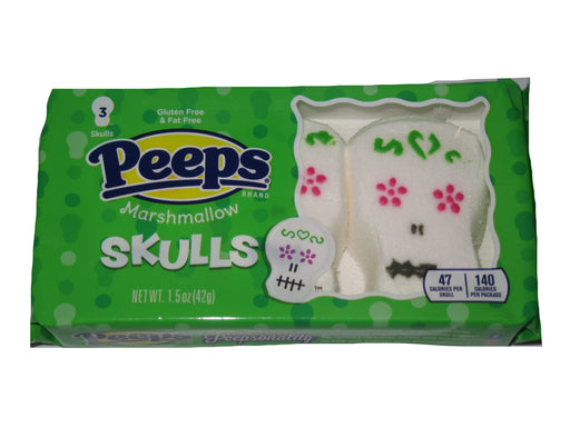 Halloween Marshmallow Peeps Day of The Dead Skulls 3pk
