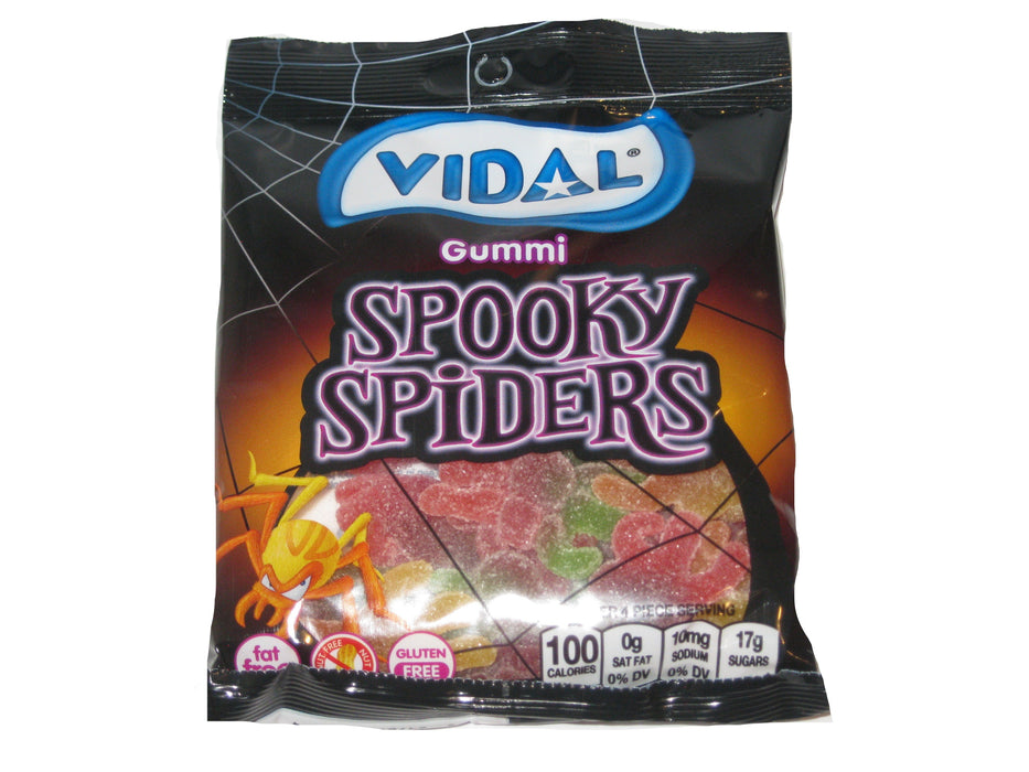 Vidal Gummi Spooky Spiders 4.5oz bag