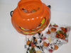 Pumpkin Head Filled Container with 15 Packs of assorted Gummies