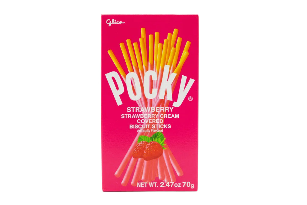 Pocky Strawberries & Cream Large 2.47oz box — Sweeties Candy of