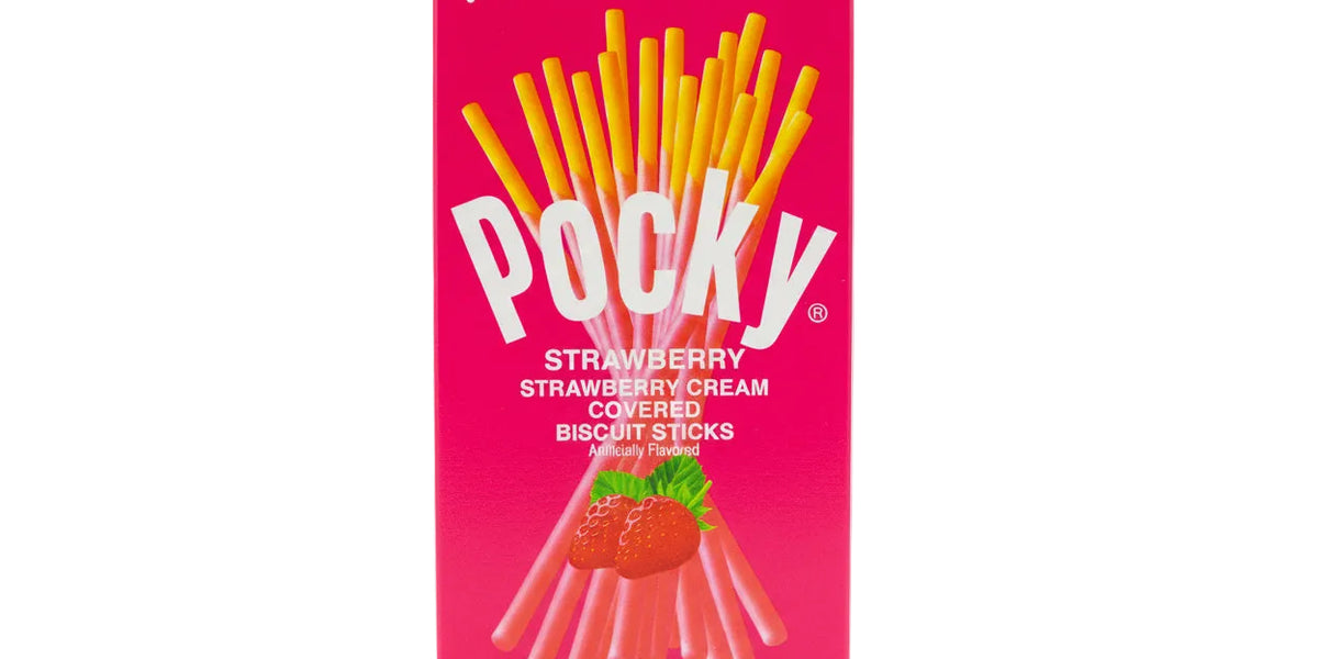 Pocky Strawberries & Cream Large 2.47oz box — Sweeties Candy of