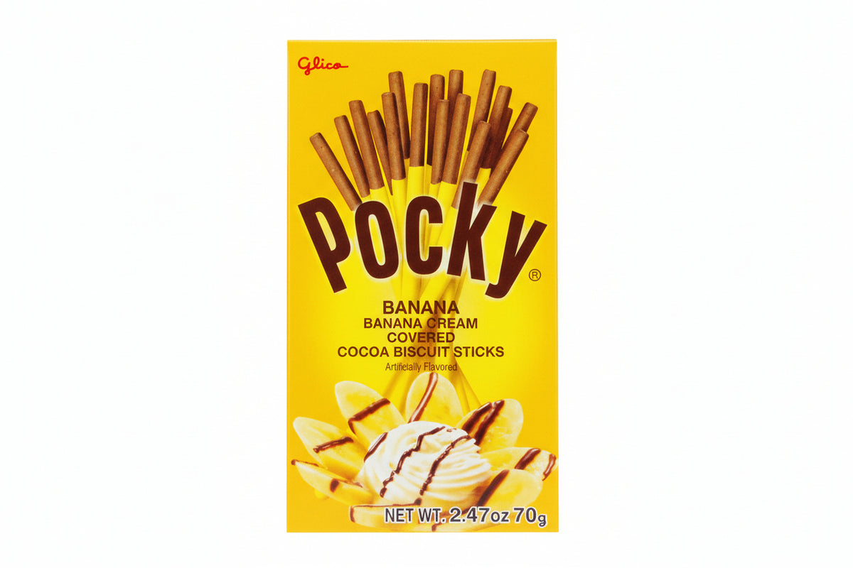 Pocky Chocolate Banana Cream Large 2.47oz box — Sweeties Candy of