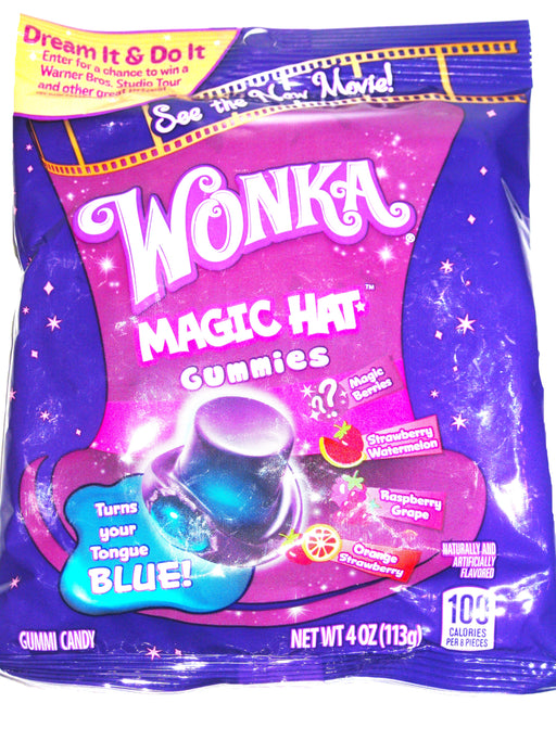 Wonka Magic Hat Filled Gummies 4oz bag