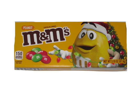 M & M Christmas Peanut 3.1oz box