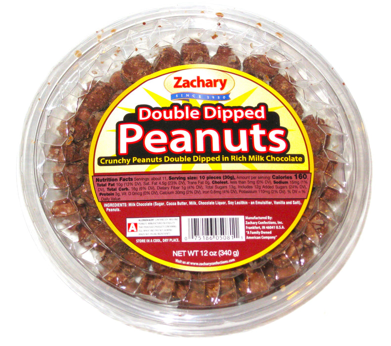 Christmas Chocolate Double Dipped Peanuts from Zachary Confections are a Holiday favorite to eat! Zachary produces some of the finest candies in the USA! Family owned since 1950, They have been bringing delicious holiday treats from factory to table, making your holiday celebrations "Sweet" and Memorable, year after year!