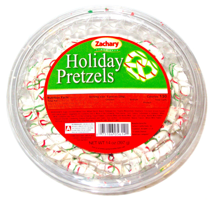 Christmas Pretzels from Zachary Confections are a Holiday favorite to eat! Zachary produces some of the finest candies in the USA! Family owned since 1950, They have been bringing delicious holiday treats from factory to table, making your holiday celebrations "Sweet" and Memorable, year after year!