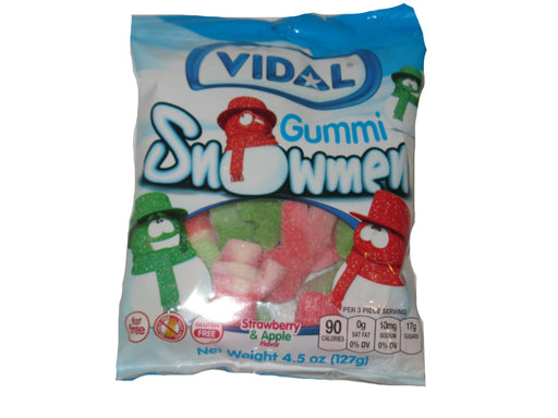 Vidal Christmas Gummi Snowmen 4.5oz bag