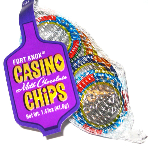 Milk Chocolate Foil Wrapped Casino Chips