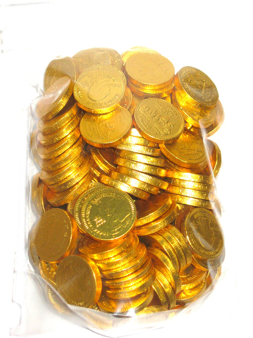 Chocolate Gold Coins Quarter Size 1lb Bag
