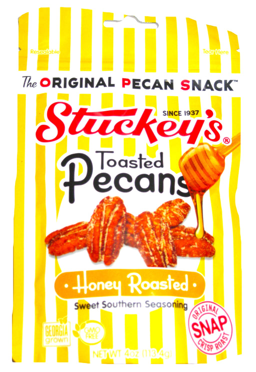 Stuckey's World Famous Toasted Pecans 4oz Bag Honey Roasted