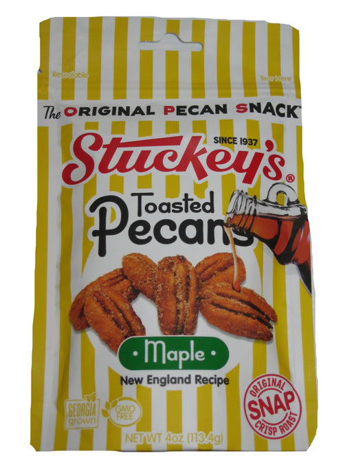 Stuckey's World Famous Toasted Pecans 4oz Bag Maple