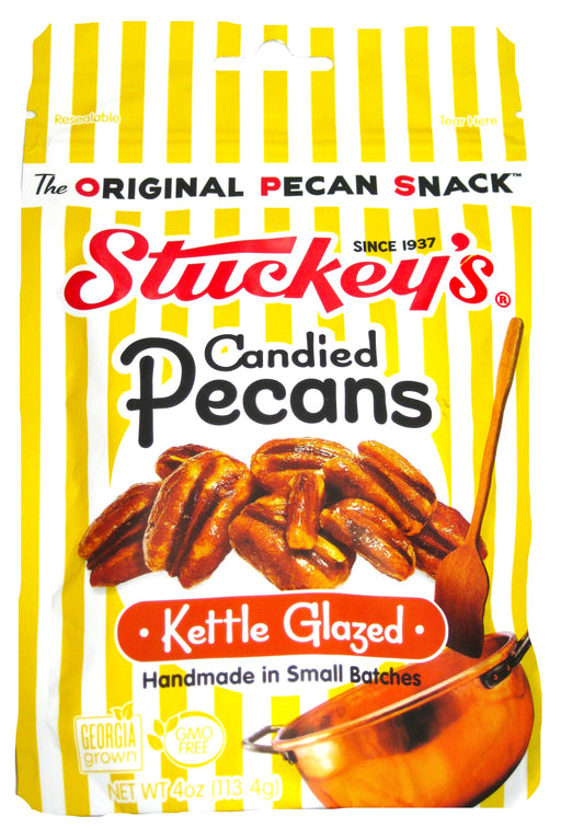 Stuckey's World Famous Candied Kettle Glazed Pecans 4oz Bag