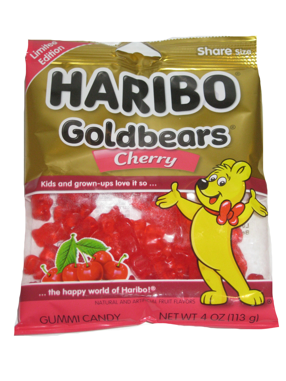 Haribo Gold Bears Cherry 4oz bag or 12ct case — Sweeties Candy of Arizona