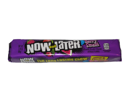 Now & Later Berry Smash 2.44oz bar or 24ct box