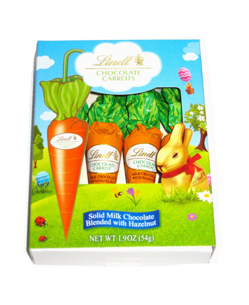 Easter Lindt Chocolate & Hazelnut Carrots 4 Pack 