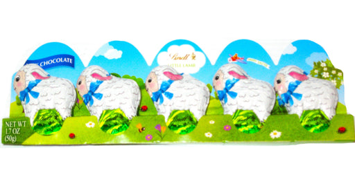 Easter Lindt Mini chocolate foil wrapped Lamb 5 Pack 