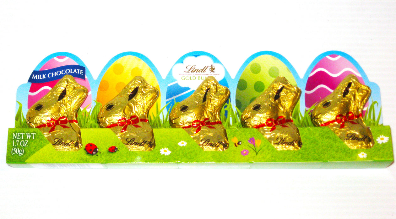 Lindt Chocolate Gold Bunnies Mini 5 Pack